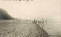 A group of bathers at the beach Summer Days